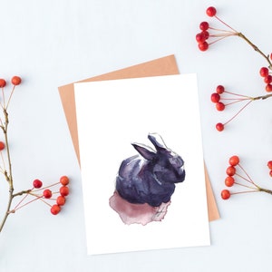 8 PRINTABLE Animal Christmas Greeting Cards - Instant Download, Watercolour Prints