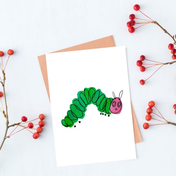 Caterpillar Birthday Card Etsy Australia caterpillar-birthday-card-etsy-australia