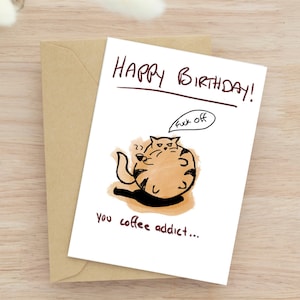 Three Funny Cat Birthday Cards | Instant Download | 3 Options