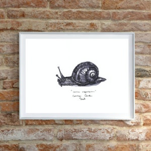 Original Garden Snail Downloadable Print