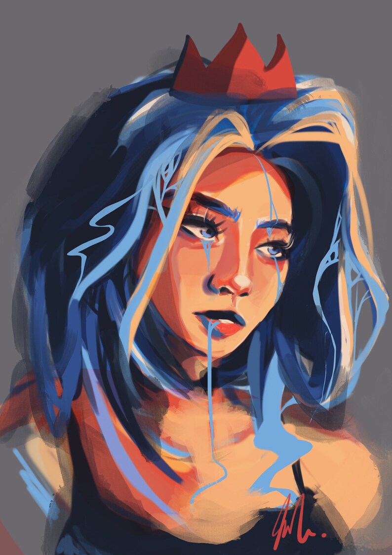 Custom Art Commission Digital Art Piece and Product Anime Etsy