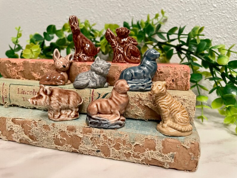 Wade England Pottery Miniature Rose Tea Animals Etsy