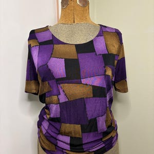 Vintage Susan Lawrence Patchwork Ladies Top