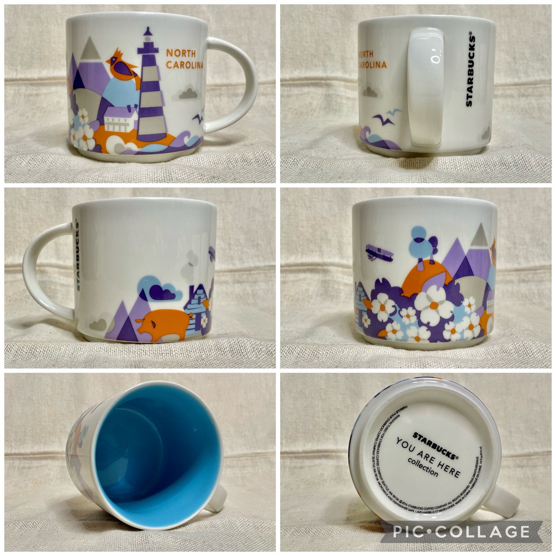 スターバックスの「You Are Here」マグカップ、バージニアのマグカップ 