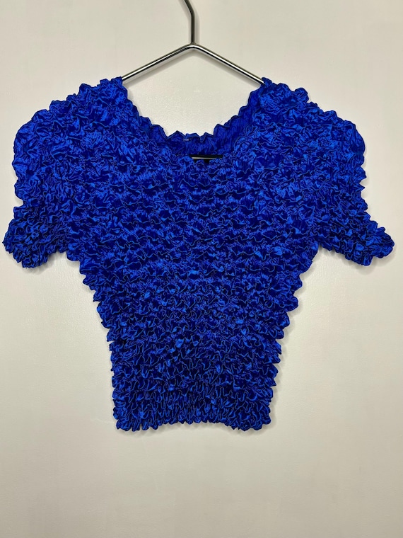 Vintage Y2K 90's Blue Popcorn/bubble Shirt - Etsy Canada