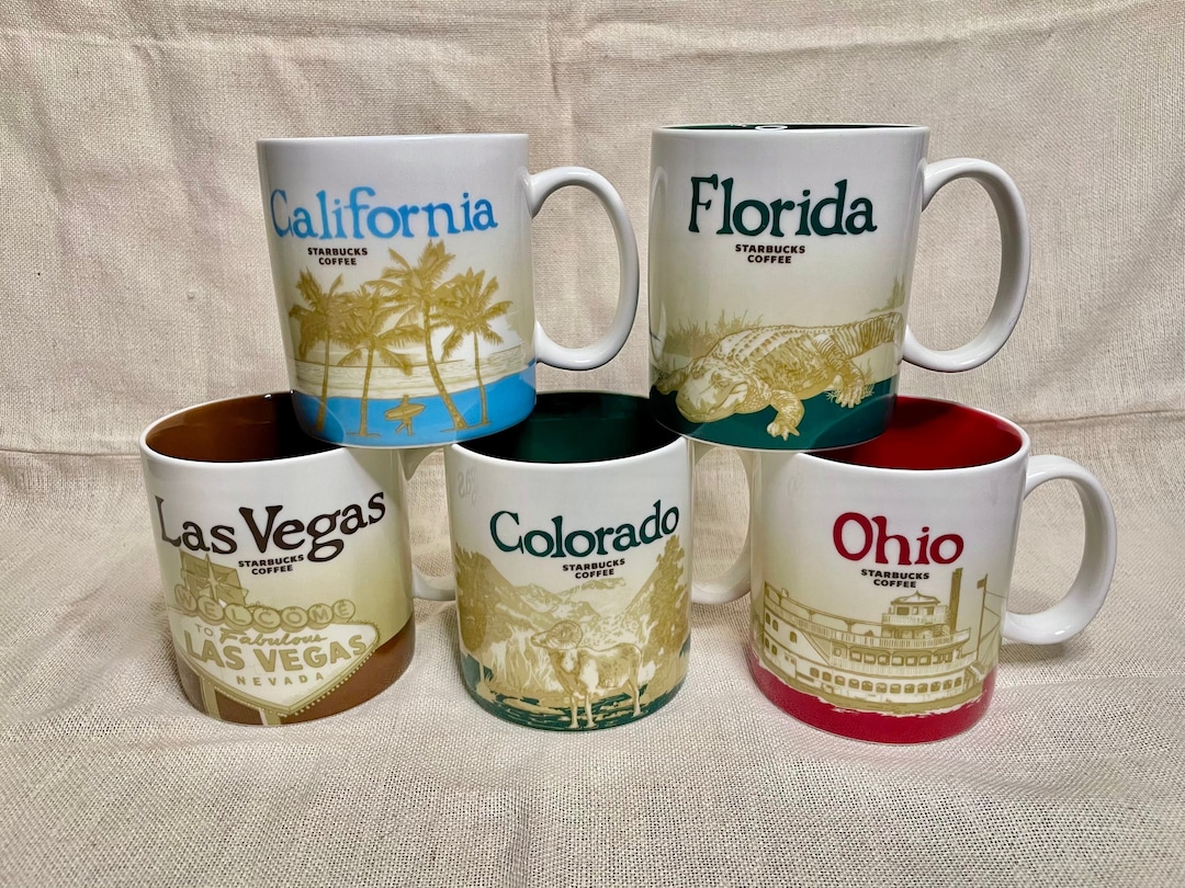 Starbucks Skyline Series Mugs Las Vegas Mug Colorado Mug Etsy