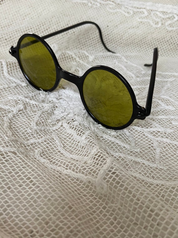 1920s 1930s Black Celluloid Sunglasses