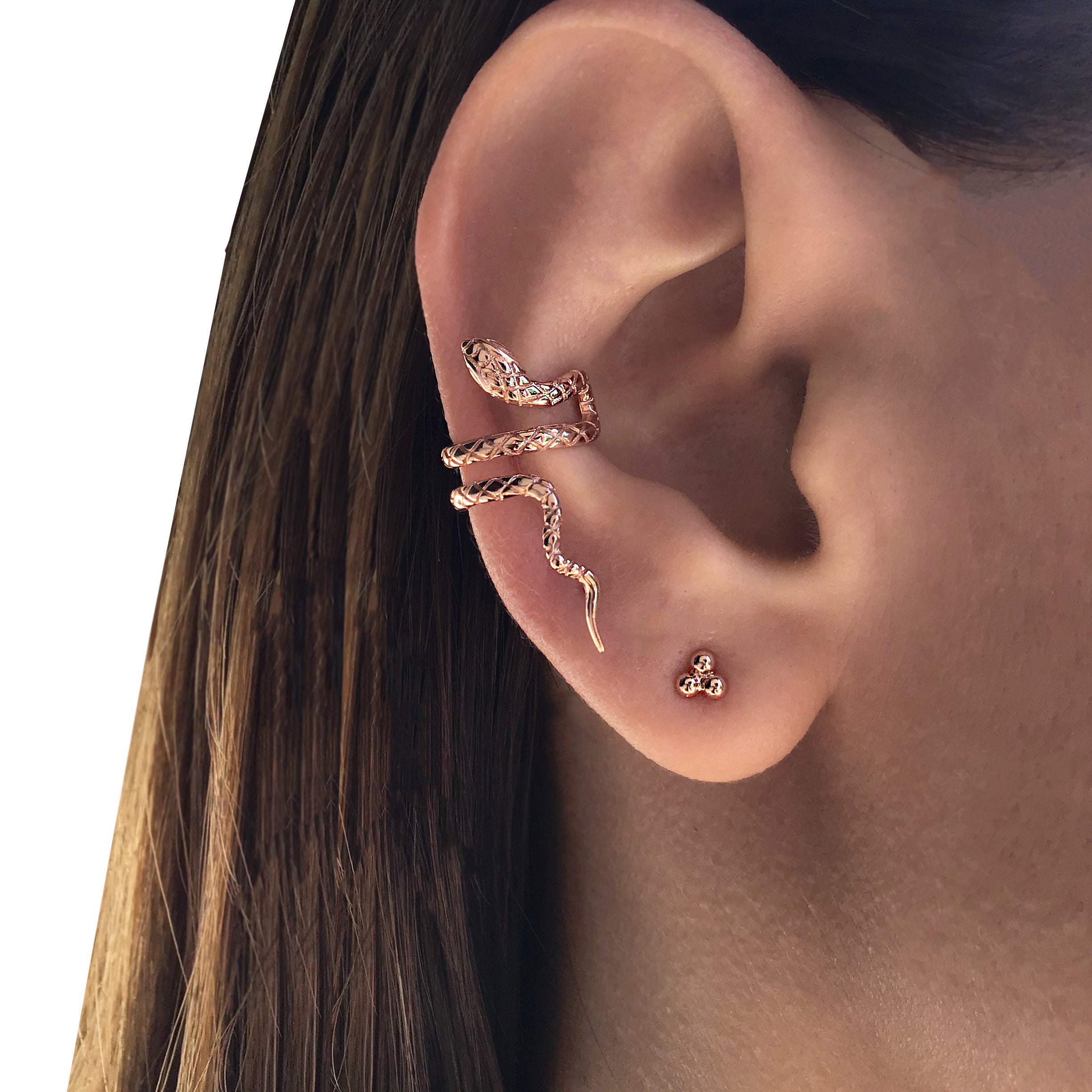 Cheap Korean Delicate Star Flower Zircon Ear Clips For Women Ladies Fashion  Metal No Piercing Fake Cartilage Ear Jewelry | Joom