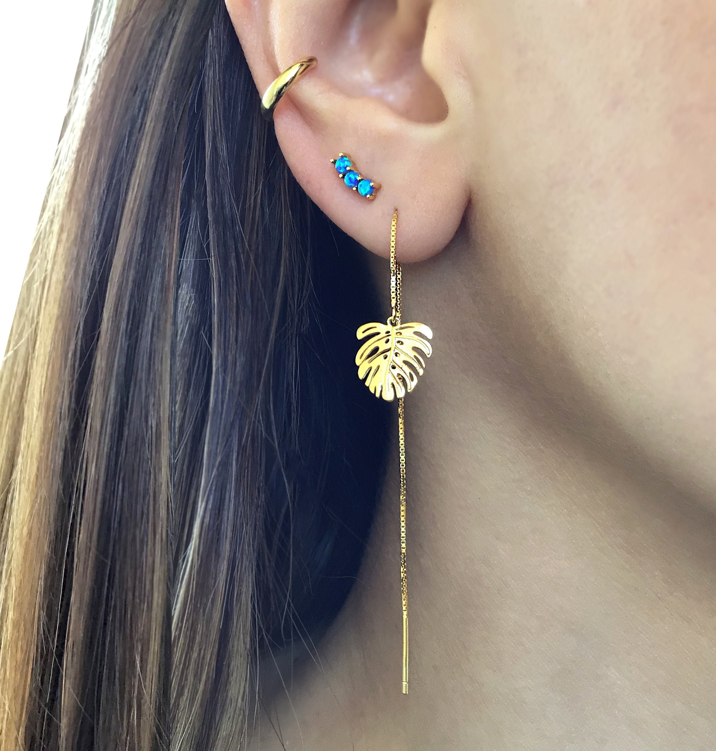 Ear threaders 2024 sterling silver