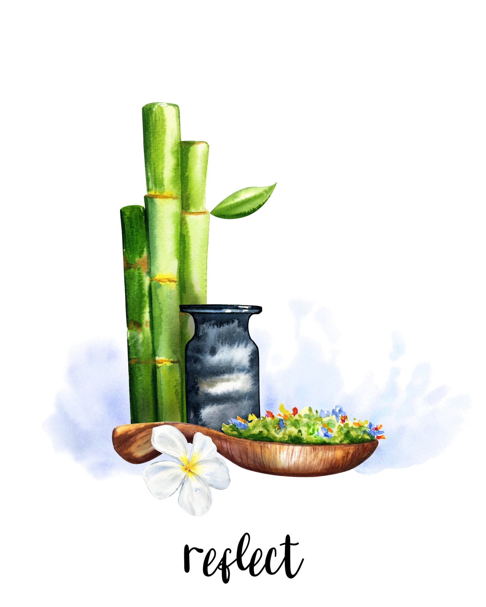 Set of 3 SPA Bathroom Unframed Wall Art Prints Relax Reflect Etsy