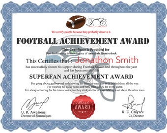 gag certificate etsy