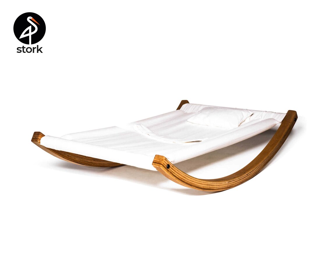 Wooden Baby Bouncer Handmade Natural Wood Baby Rocking Chair Etsy