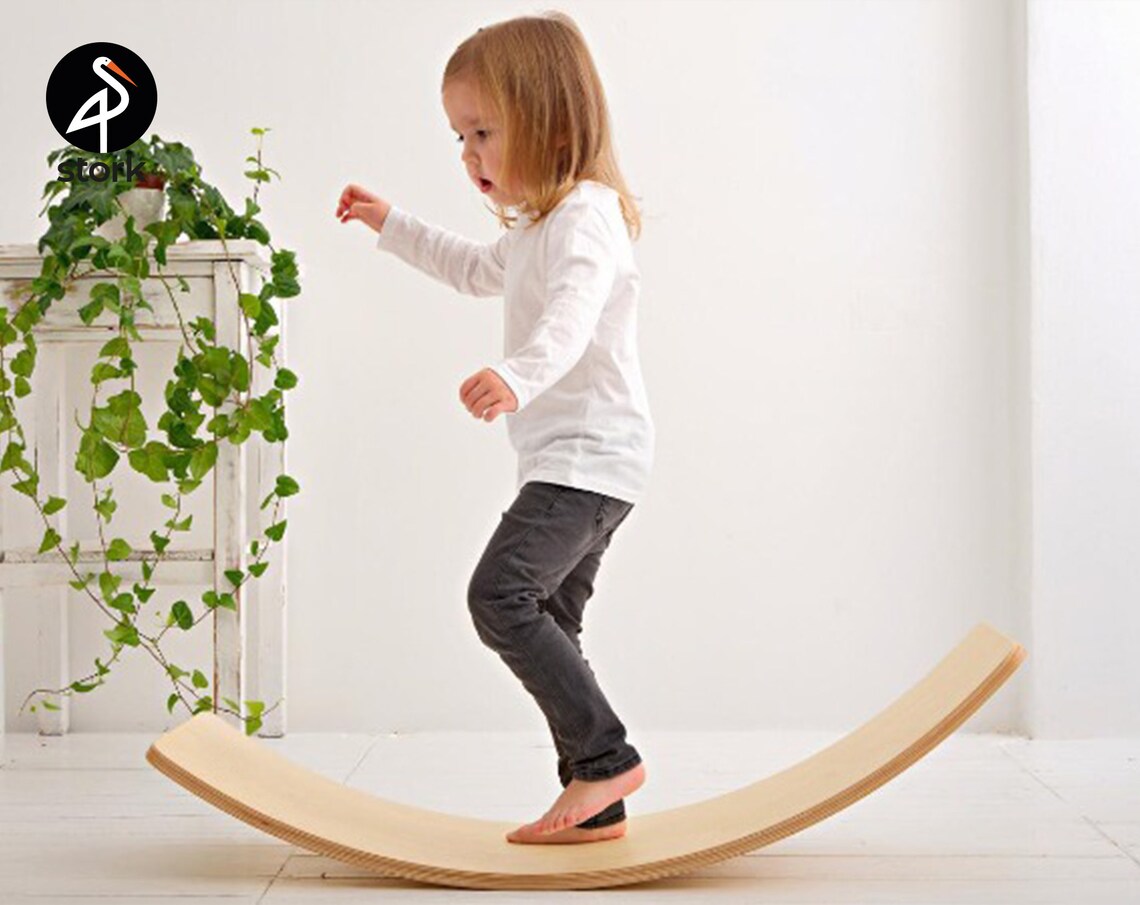 Super Light Balance Board Montessori Board Curved Balance Etsy