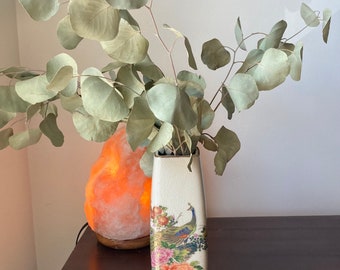 Vintage Satsuma Japan Peacock Vase