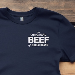 The Bear Original Tshirt - The Original Beef of Chicagoland - Navy or Black - Premium Apparel