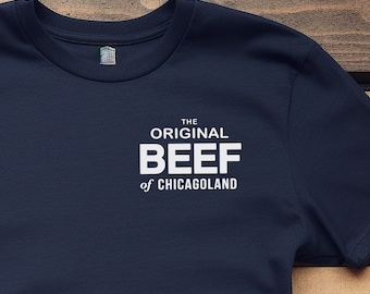 The Bear Original Tshirt - The Original Beef of Chicagoland - Navy or Black - Premium Apparel