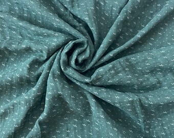Green Muslin Swaddle Blanket, Mountain Baby Blanket, Gauze Baby Blanket, Receiving Blanket, Dark Green Swaddle, Forest Green Baby Blanket