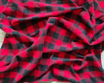 red plaid baby shirt