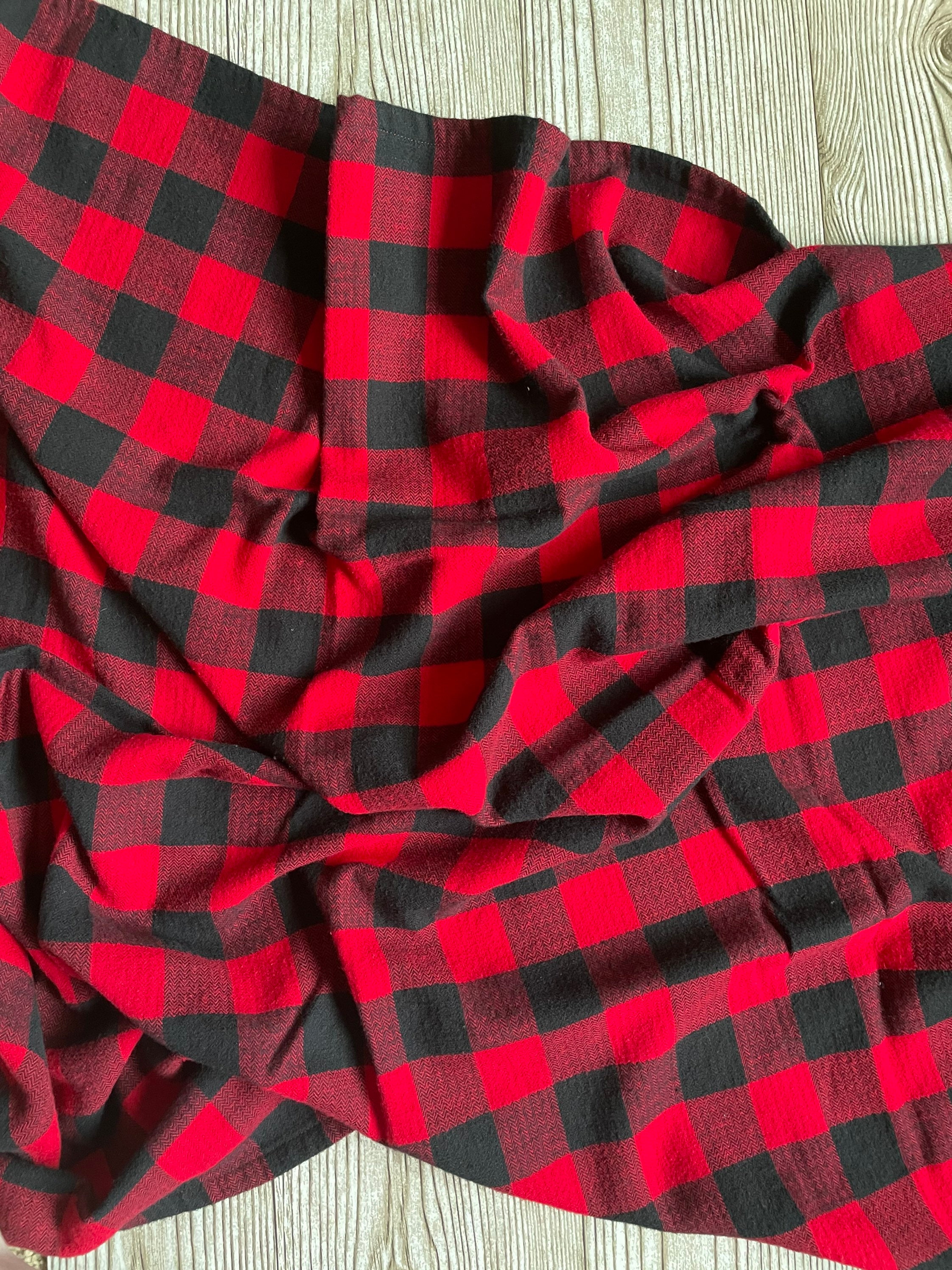 Buffalo Plaid Swaddle Set Newborn Hat Bow Headband Etsy