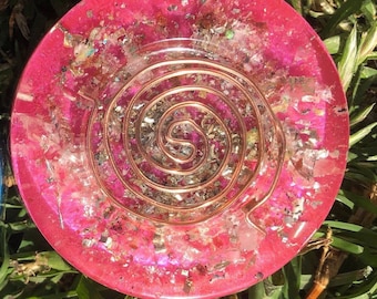 Heart Chakra Orgonite Puck