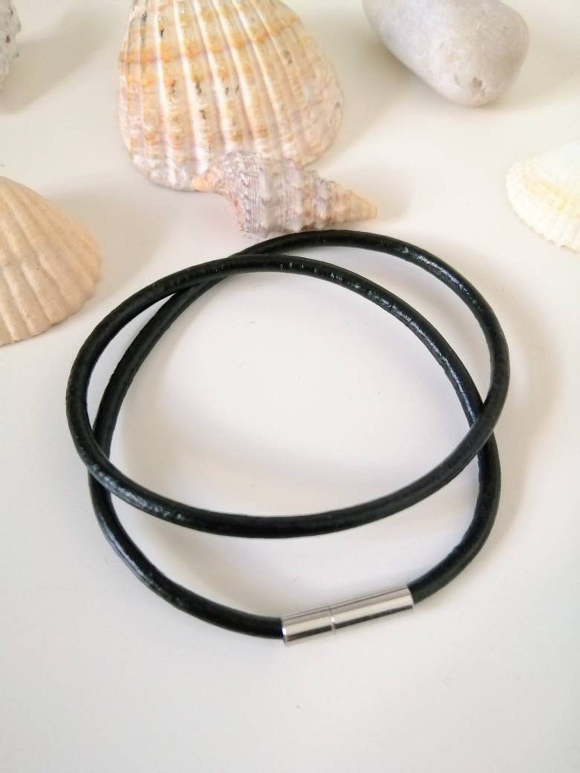 Double Layer Black Vegan Bracelet Etsy