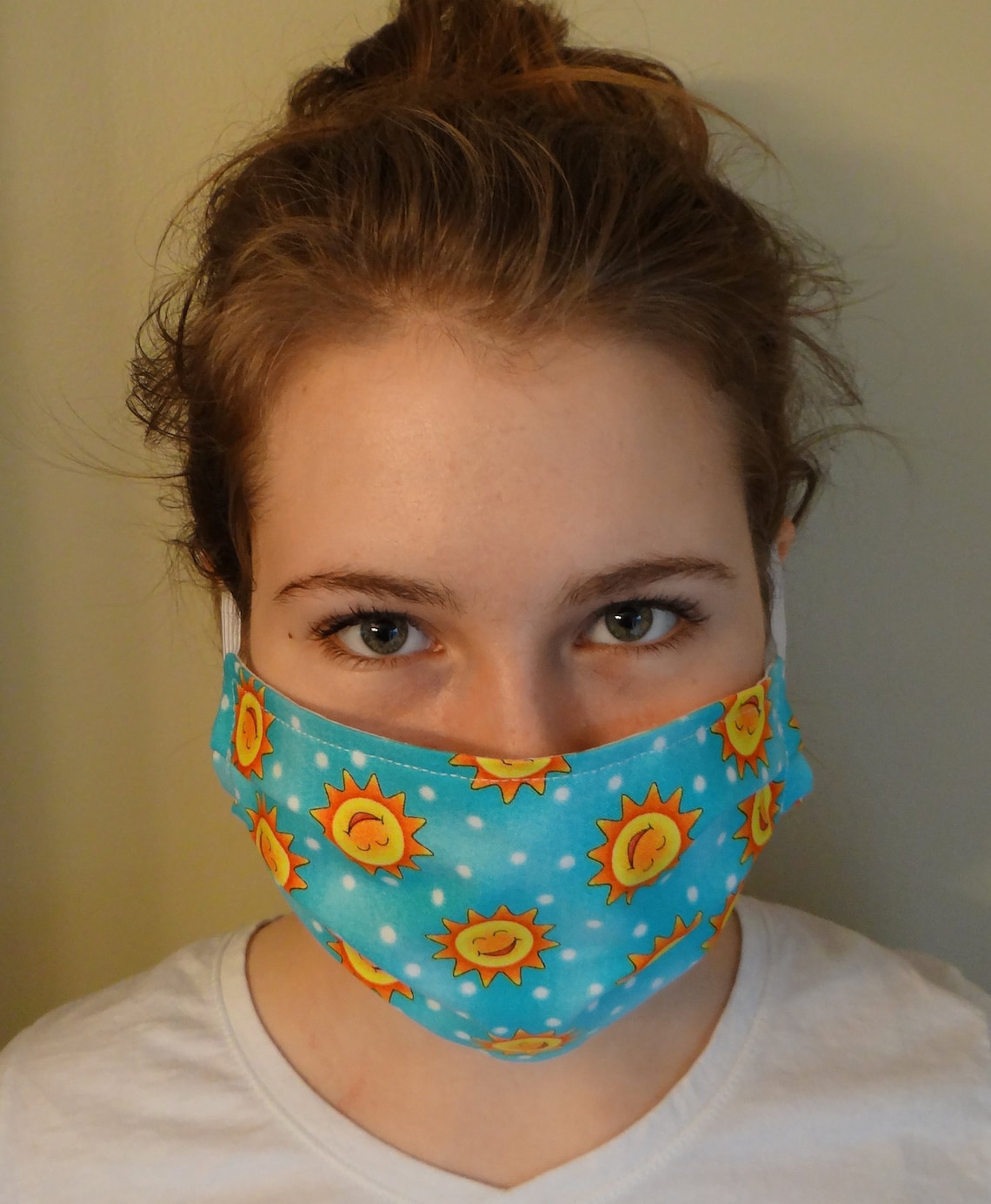adult mask olaf print 100 cotton double layered etsy