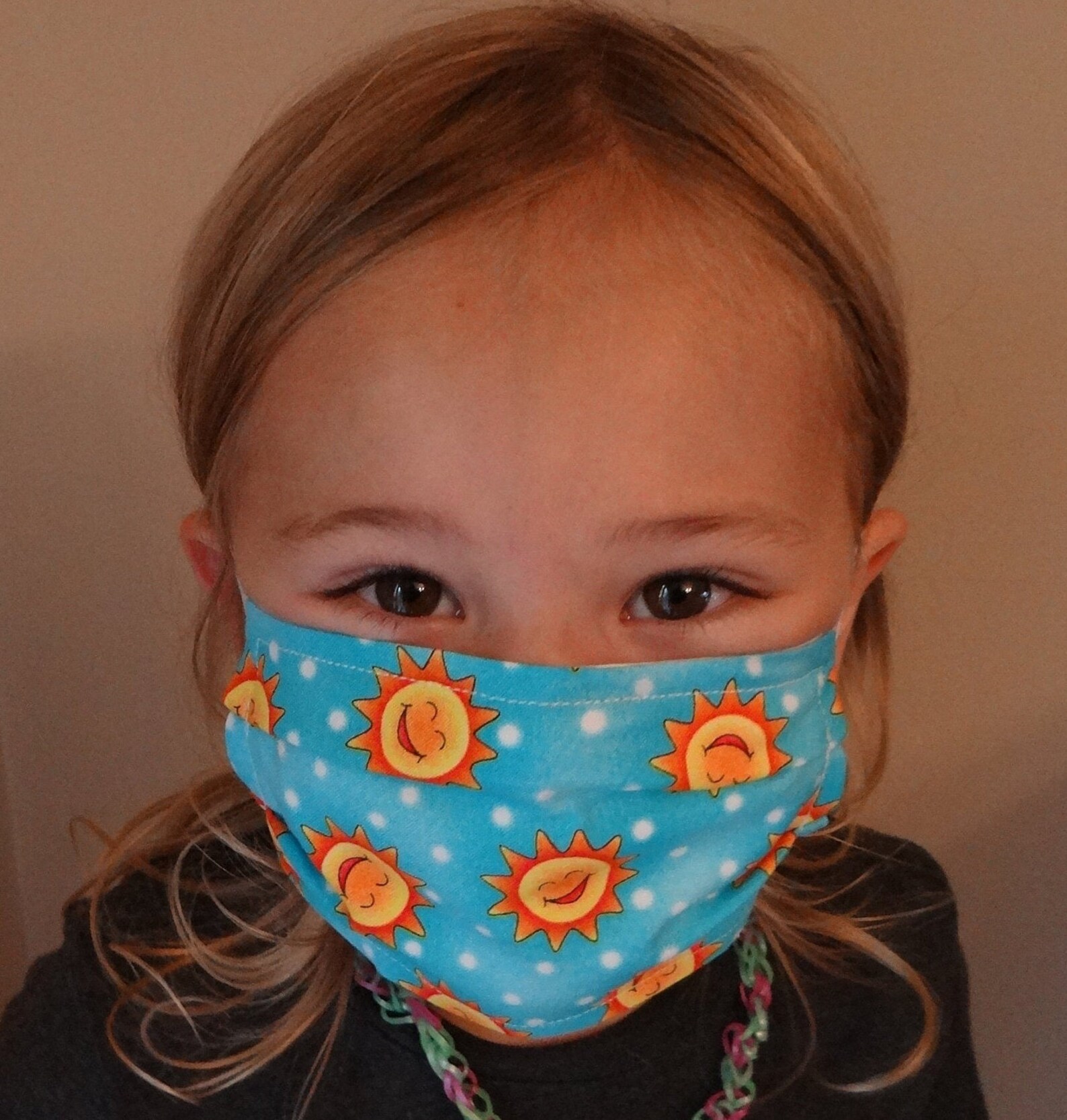 TODDLER MASK Happy Sunshine Print 100 cotton Etsy