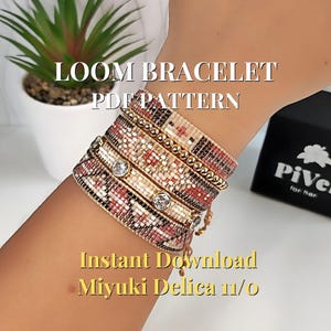 Miyuki PDF-Muster für Loom-Armbänder | 3 exklusive Delica 11/0-Designs