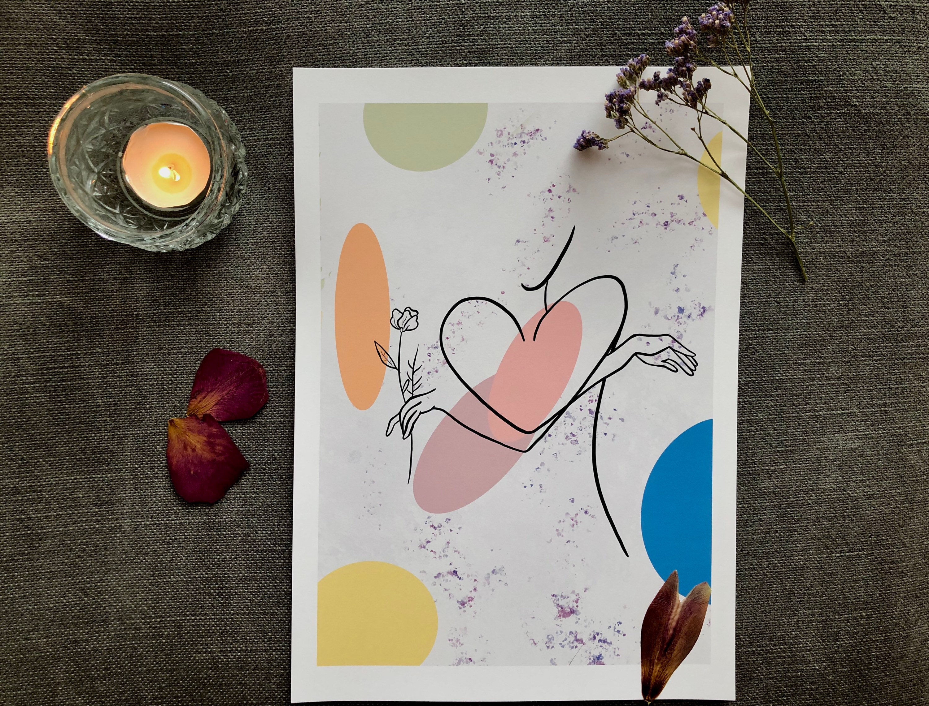 Self Love Art Line Art Minimalist Wall Art Minimalist Body Etsy UK