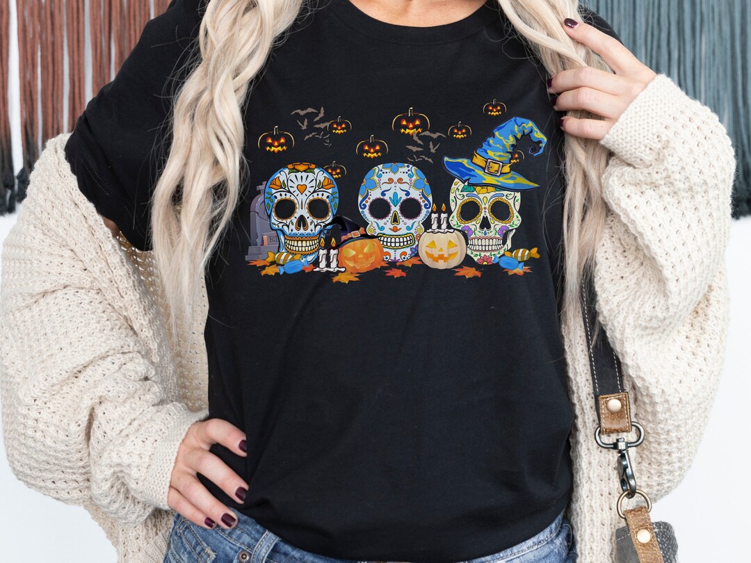 Sugar Skull Shirt, Dia De Los Muertos Shirt, Day of the Dead T-shirt ...