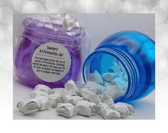 Sweary Affirmation Jar, Badass Woman Affirmations, Daily Affirmations For Women, Best Friend Gift, Uplifting Gift For Her, Affirmation Cards