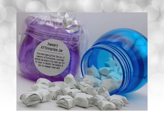 Sweary Affirmation Jar, Badass Woman Affirmations, Daily Affirmations For Women, Best Friend Gift, Uplifting Gift For Her, Affirmation Cards