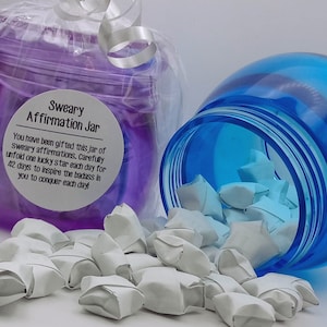 Sweary Affirmation Jar, Badass Woman Affirmations, Daily Affirmations For Women, Best Friend Gift, Uplifting Gift For Her, Affirmation Cards