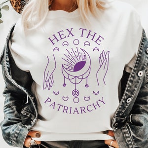 Hex The Patriarchy Shirt, Witchy Aesthetic Shirt, Liberal Feminist Gifts, Activism T-Shirt, Smash The Patriarchy Shirt, Feminist Witch Tee