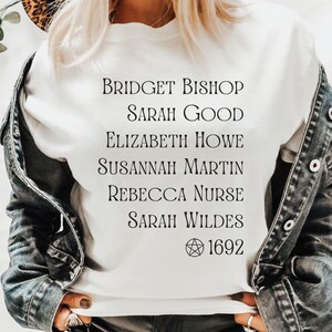 Executed Witches Salem Witch Trials Shirt, Salem Witch History Shirt, Unique Gift For History Lover, Pagan Tshirt, Occult Style Graphic Tees
