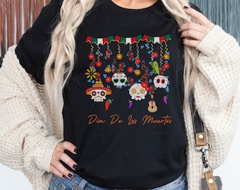T-shirt Homme Sans Manches "Day Of The Dead" - Marron/blanc - Taille L - Motif Crâne - Occasion Très Bon état