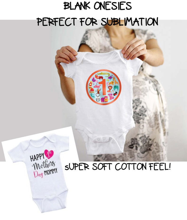 Blank onesies super soft cotton feel sublimation perfect etsy