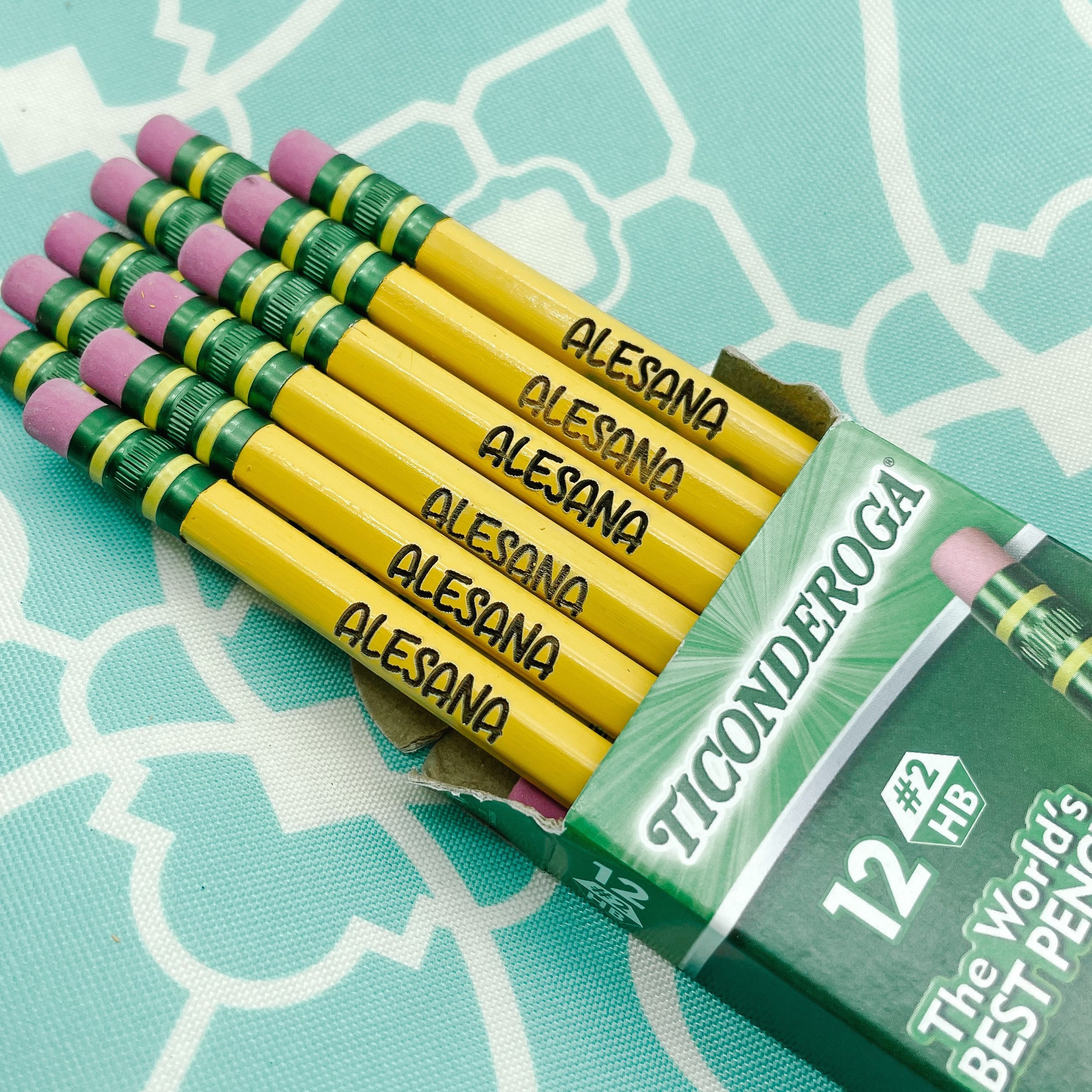 Engraved Pencil Set / Personalized School Supplies / Back to Etsy