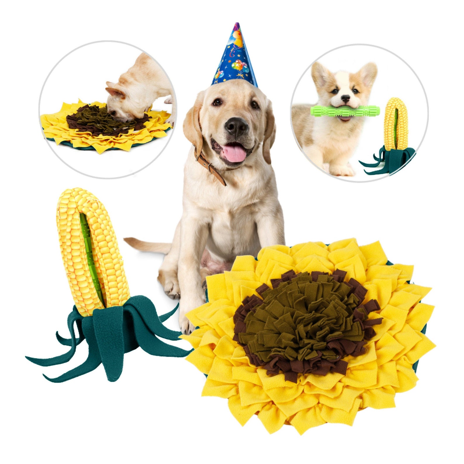 Sonnenblumen & Mais Schnüffelmatte für Hunde Bündel Haustier Etsy