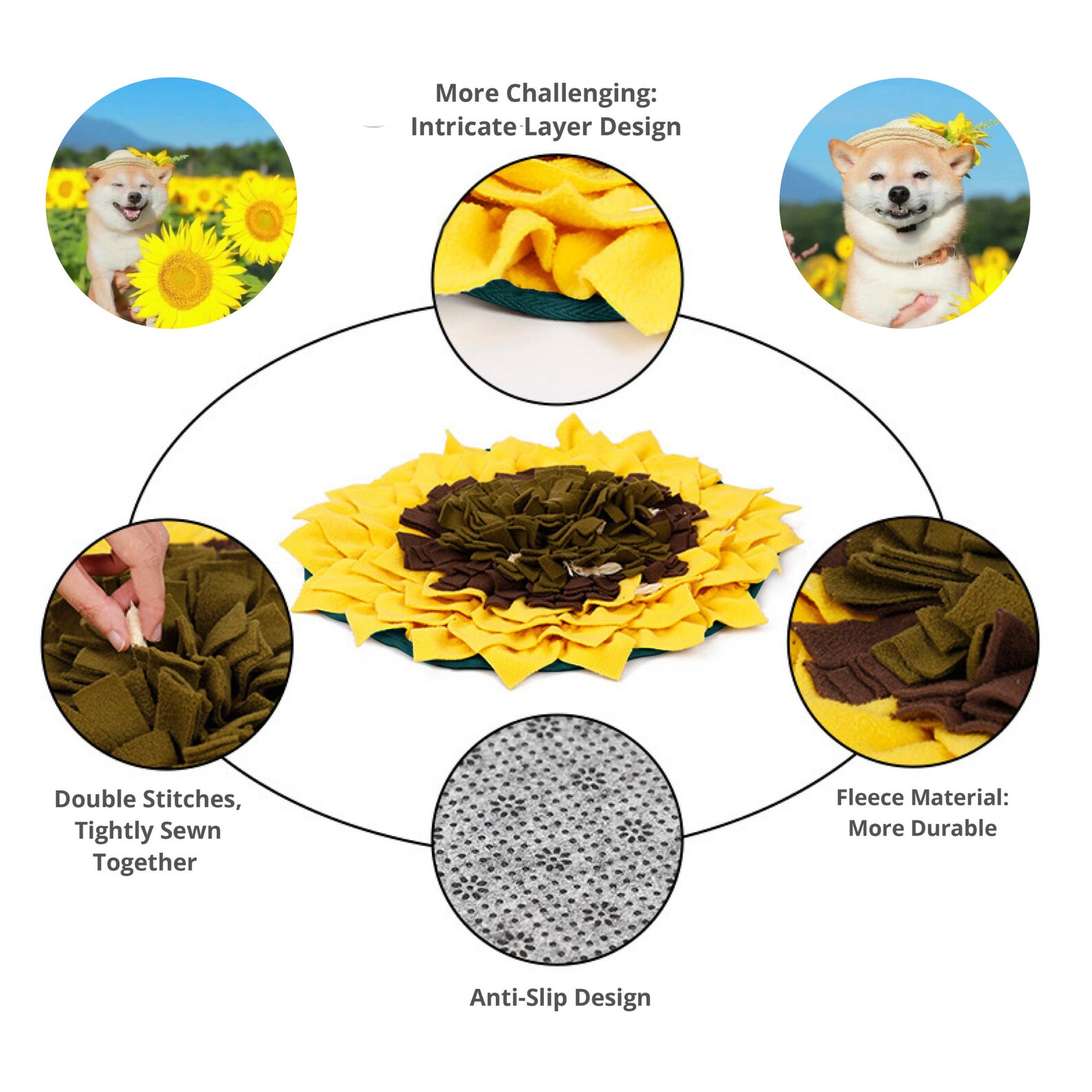 Sonnenblumen & Mais Schnüffelmatte für Hunde Bündel Haustier Etsy