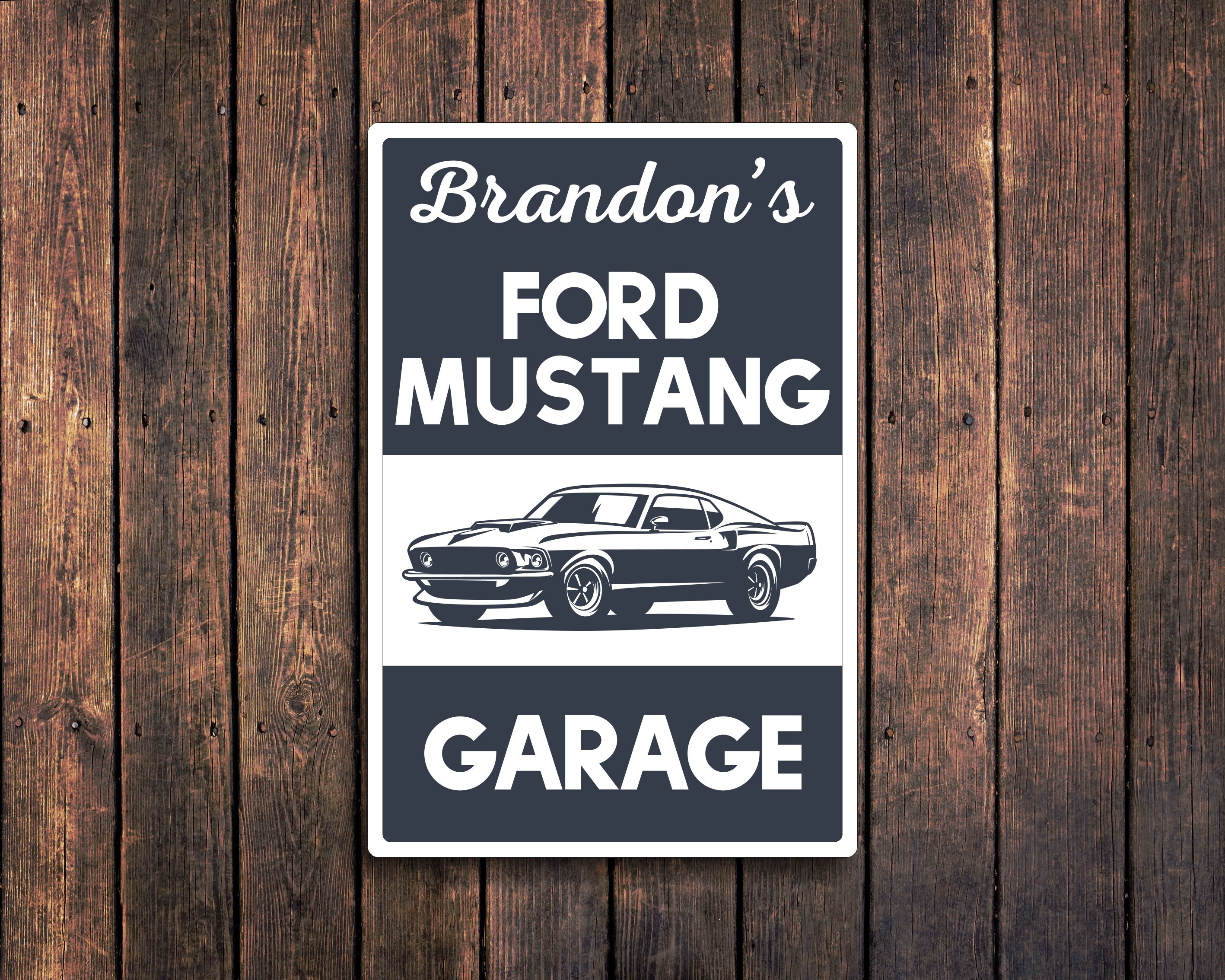 Ford Mustang Sign Mustang Shelby Sign Ford Garage Gift Etsy