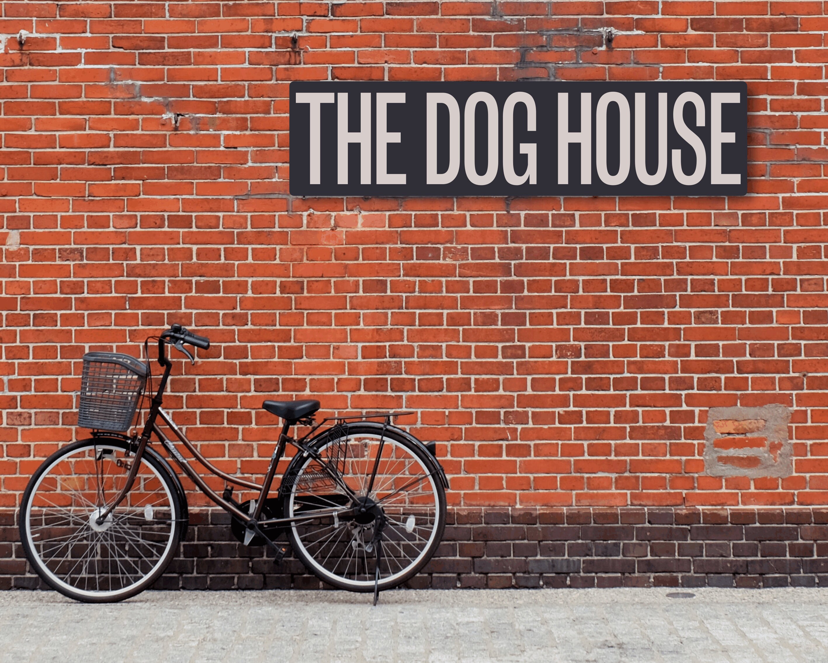 The Dog House Sign Vintage Style Metal Plaque Dog Room Sign Etsy