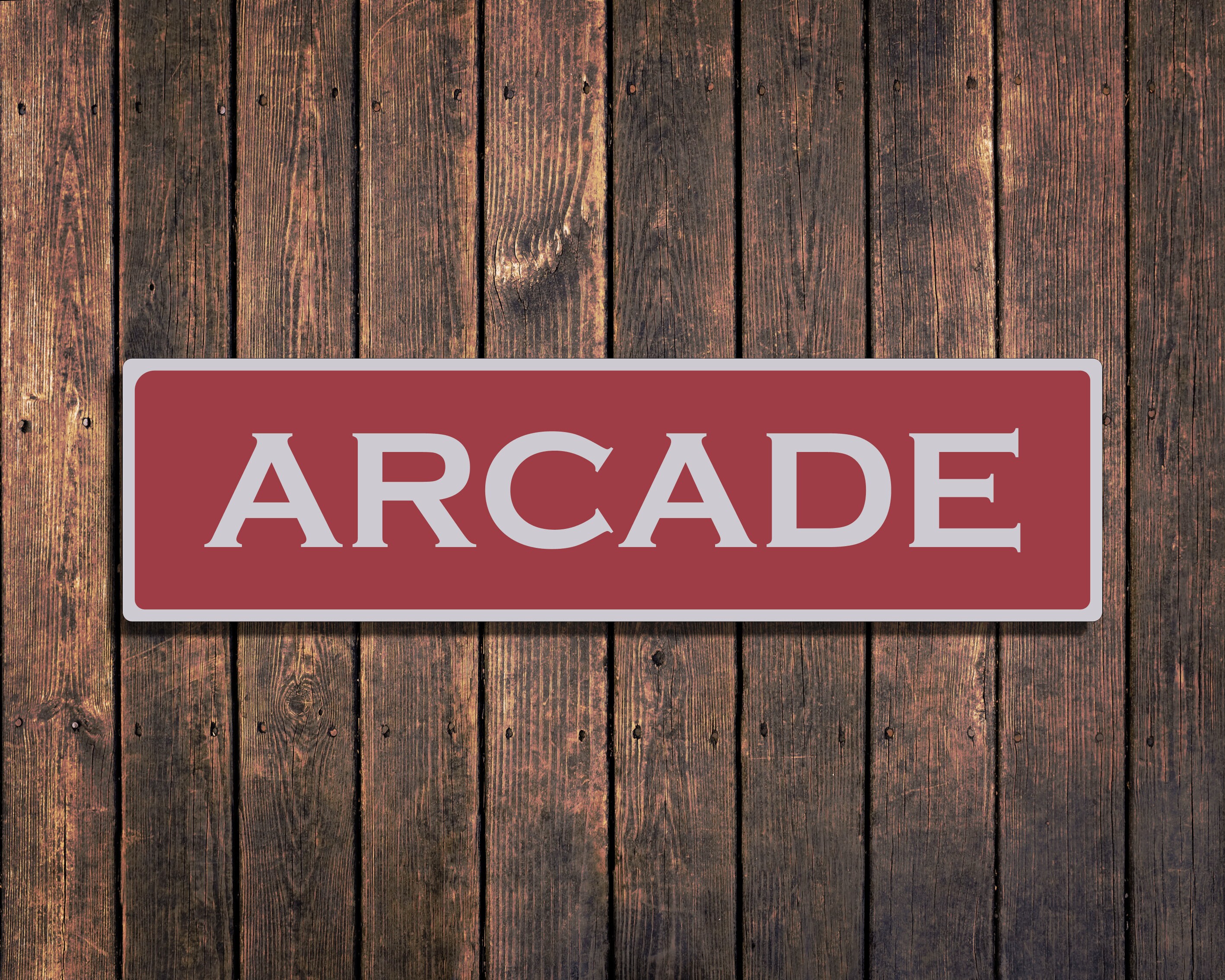 Vintage Arcade Sign Custom Arcade Sign Game Room Decor Etsy