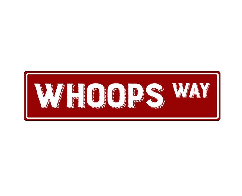 Enduro Motocross Motorcycle Racer Rider Trials Dirt Biker Gift Whoops Sign Whoop Metal Sign Custom Street Motorsport Sign