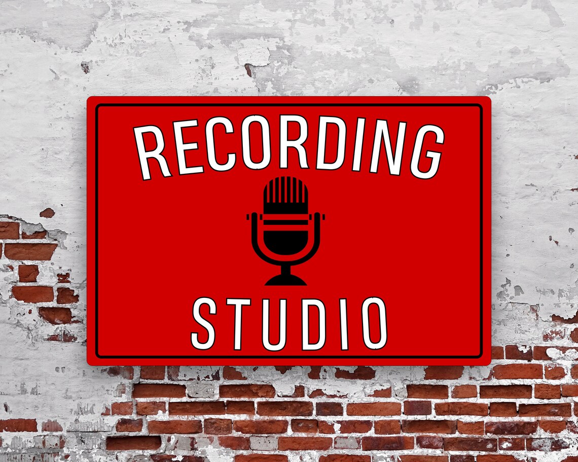 Custom Recording Studio Sign Personalized Home Studio Decor | Etsy