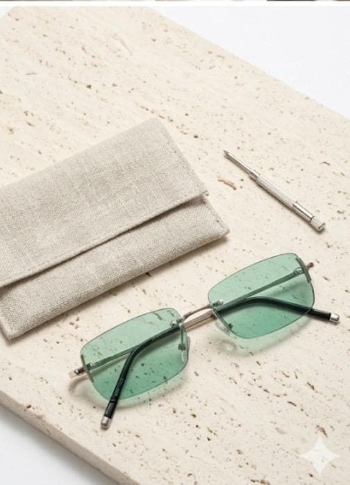 Rimless Y2k Sunglasses - Etsy