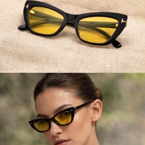 Slim Cat Eye Glasses - Etsy display picture 1
