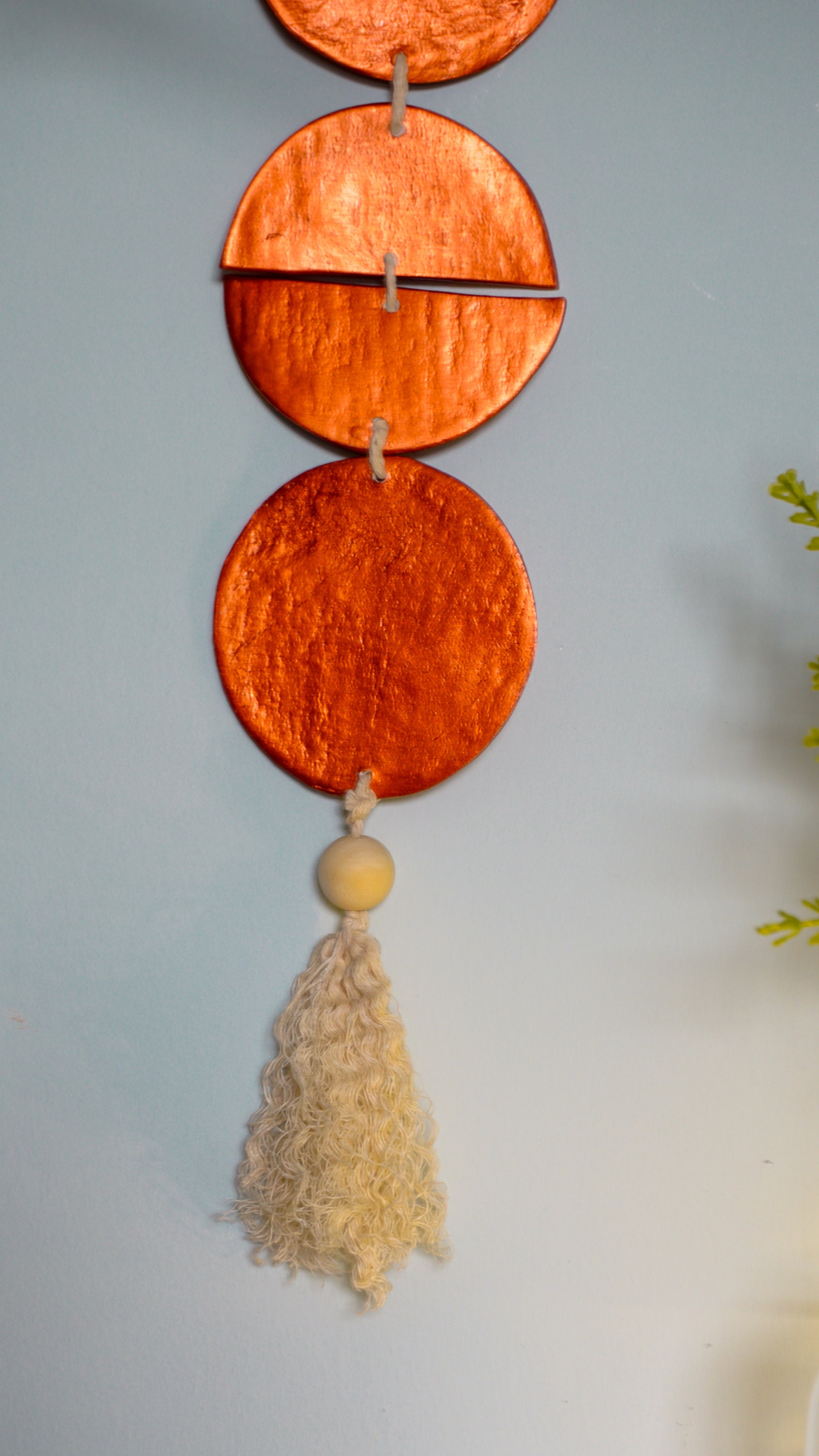 Handmade Clay Bohemian Wall Hanging Lightweight Wall Decor Etsy