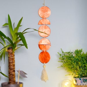 Handmade  clay  bohemian wall hanging lightweight wall decor