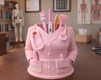 3D Print Medical Pen Holder | Doctor, Nurse Desk Organizer (Digital Download 3MF/STL Compatible)